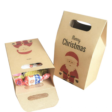 toothbrush shop onion coffee bakery using christmas 26*17*25 window kraft paper flat bottom bag sacks with net window paper